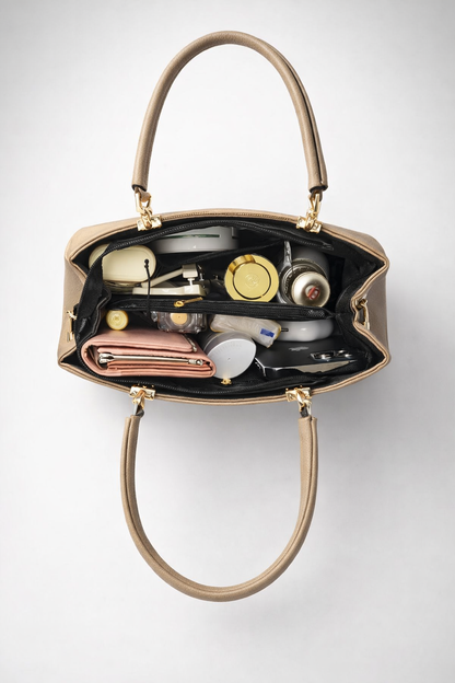 Large vegan leather work bag