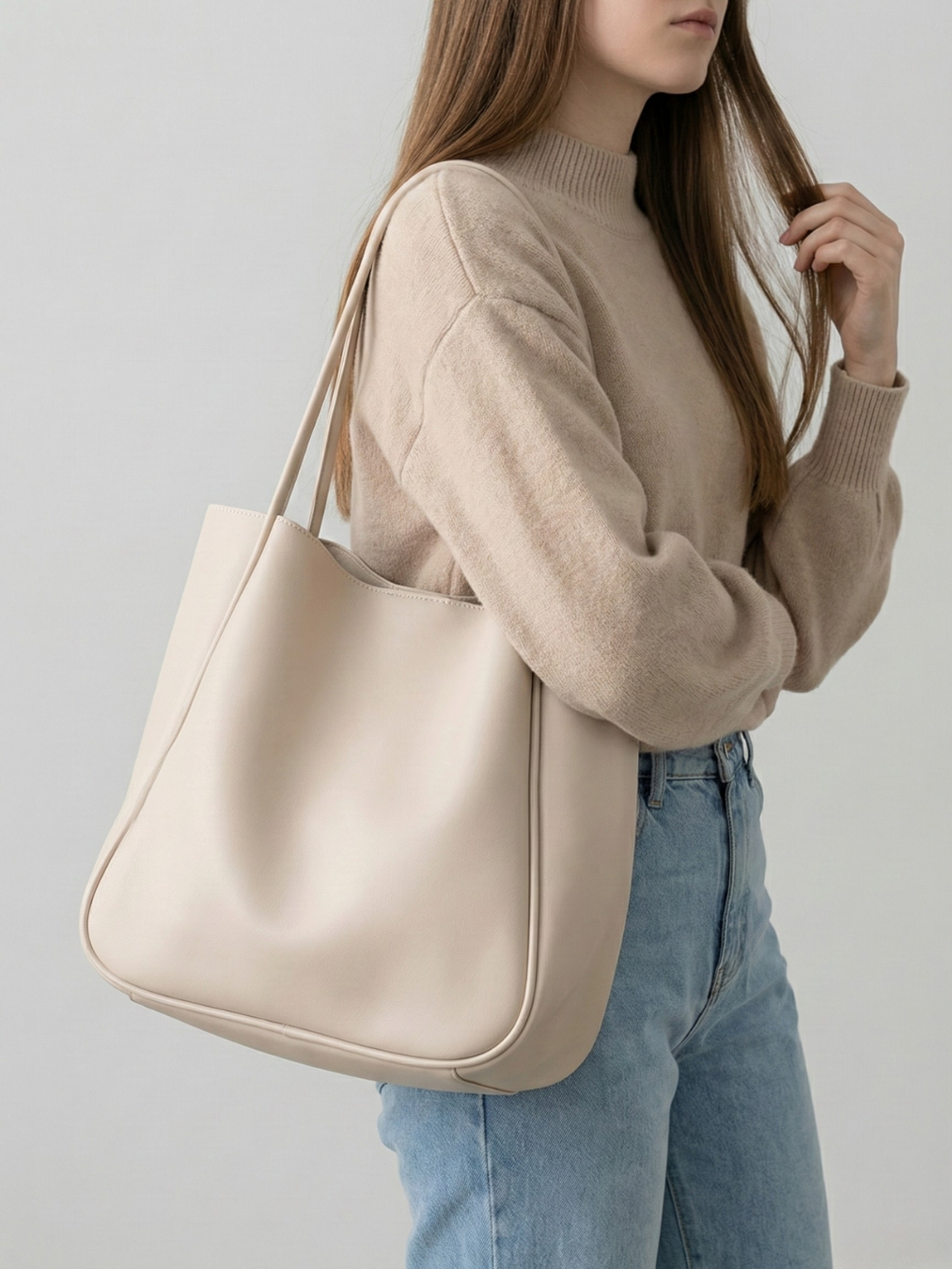 Large Vegan  leather work bag