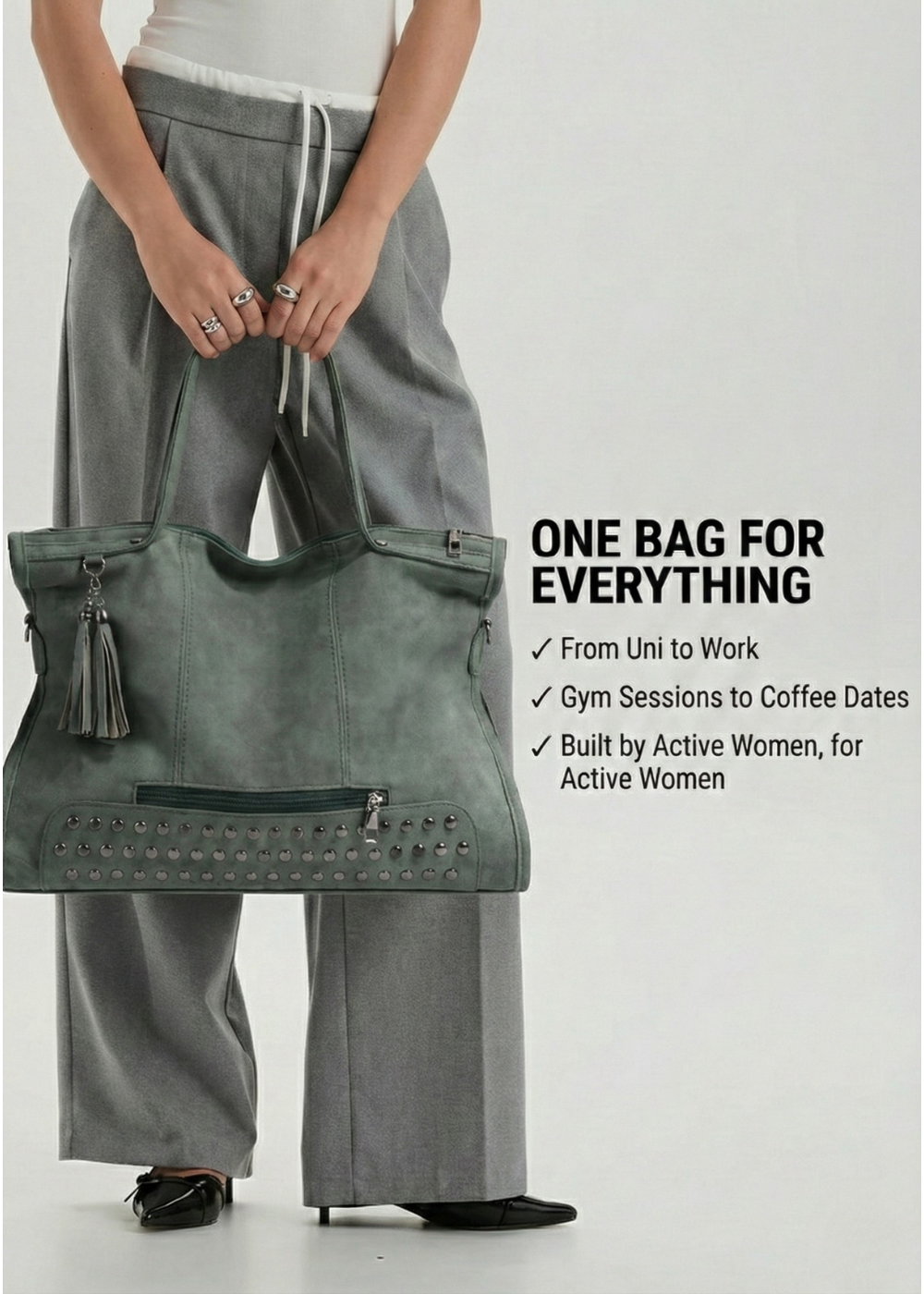 Large tote bag for work