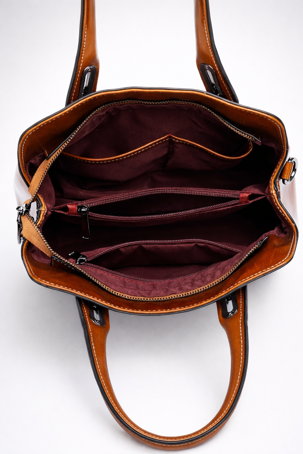 Leather bag for women work