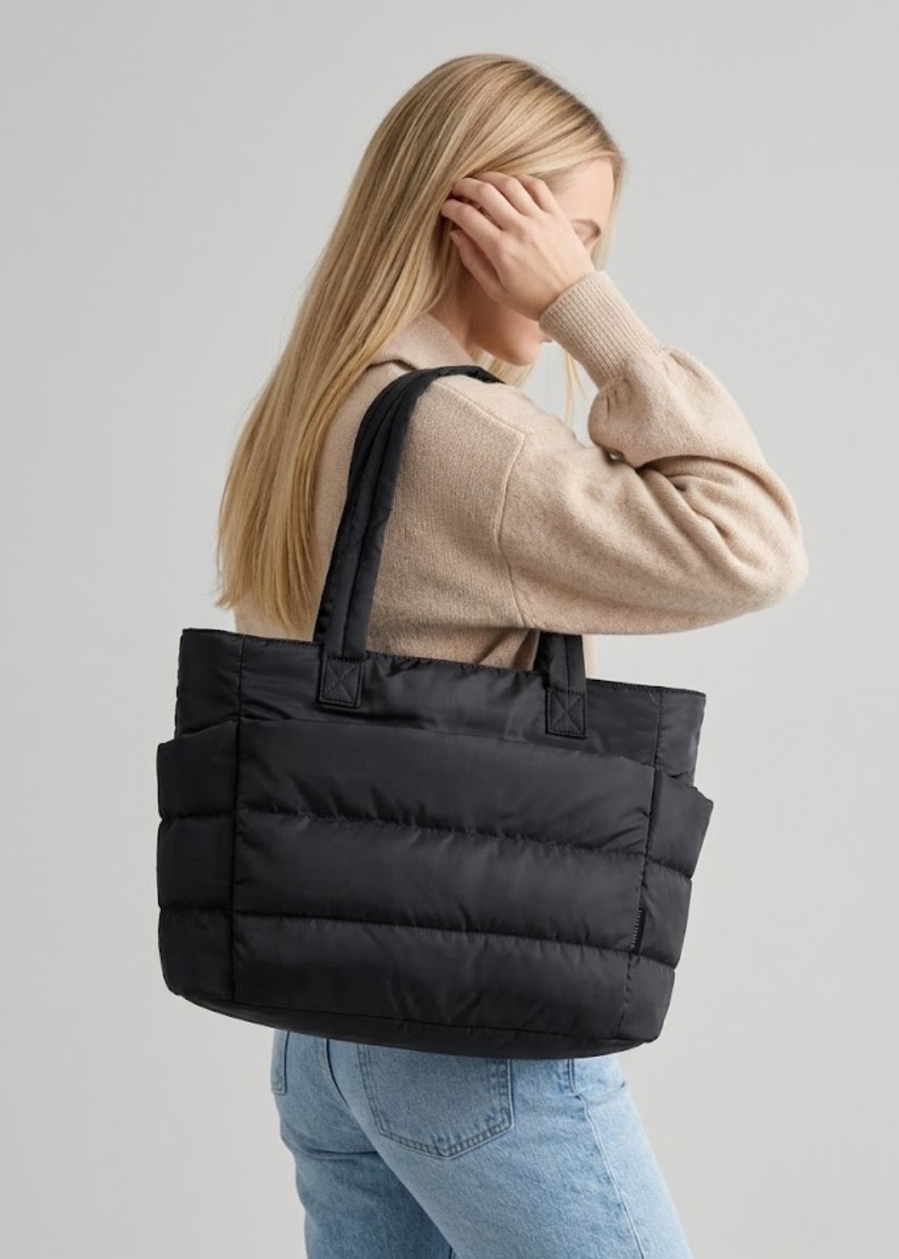 Puffer Quilted Tote Bag | Amsterdam