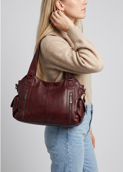 Burgundy  university bag | VENEZIA