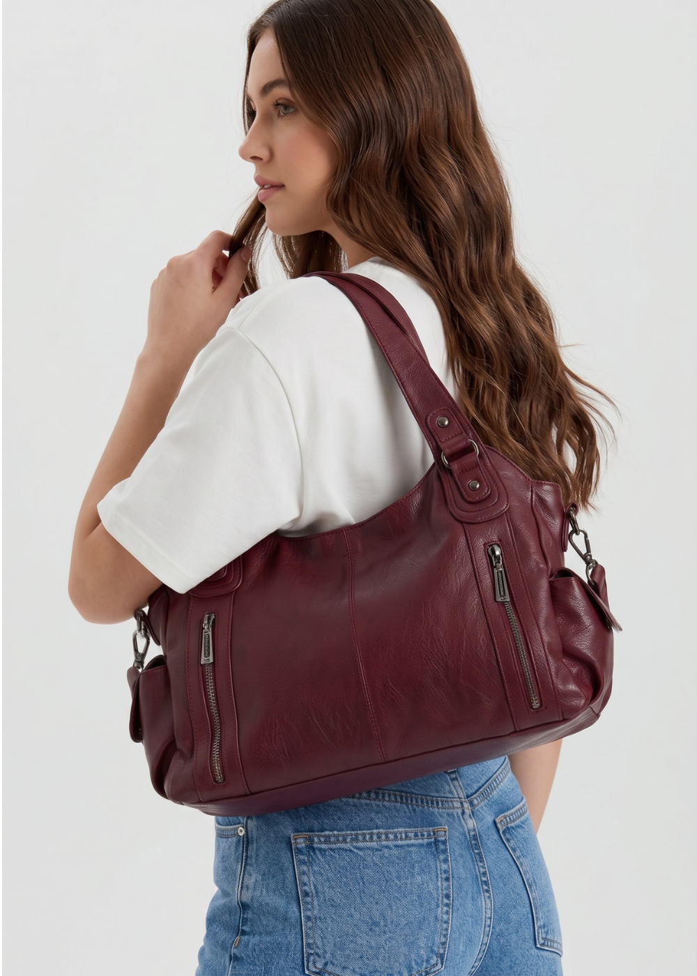Burgundy  university bag | VENEZIA
