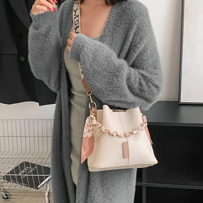 Chain & Scarf Bucket Bag | Namur