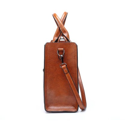 Structured Leather Tote Bag | Lyon