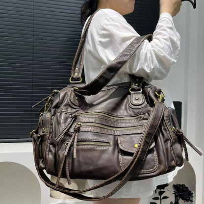 Coffee go-to shoulder handbag for school