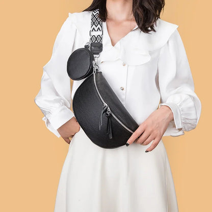 Black Crossbody Belt Bag