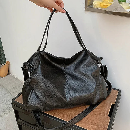 Black tote bag for school