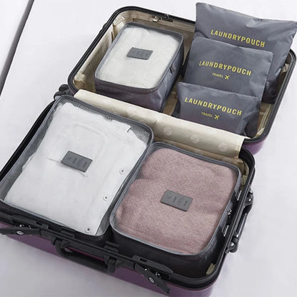 6-Piece Packing Cubes Set – Waterproof Travel Organisers for Luggage