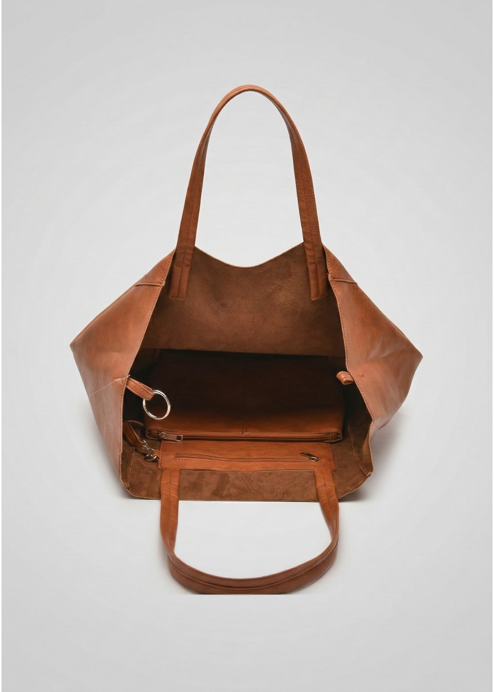 Shoulder Tote Bag for Work | Ring-Fold Clasp Closure