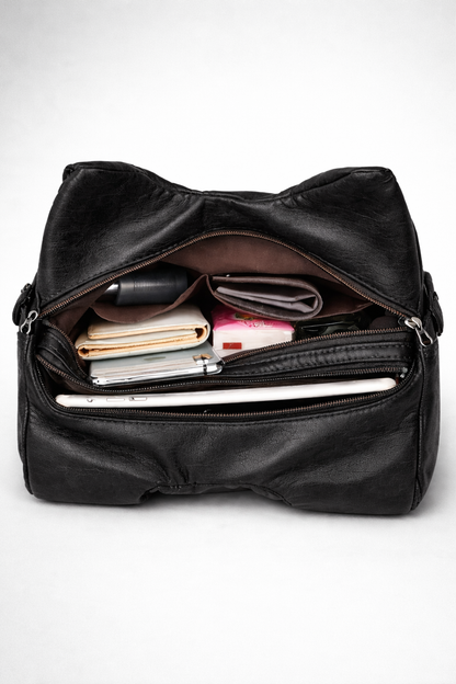 Small black handbag for school