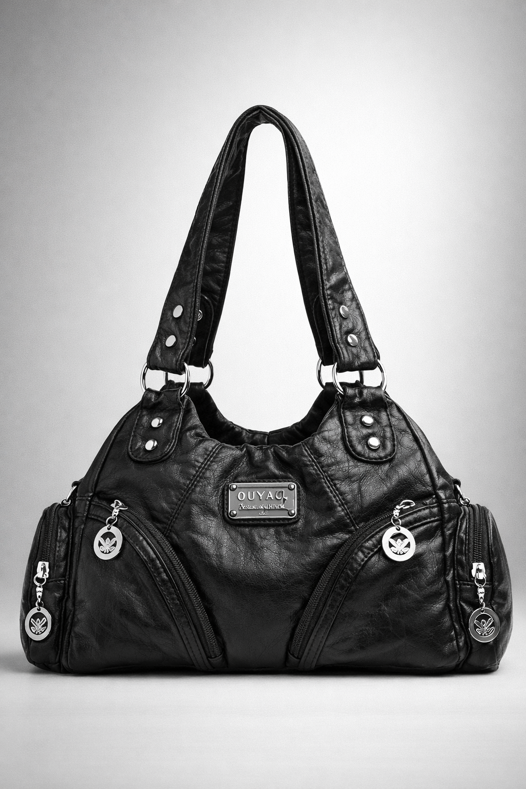 Small black handbag for school