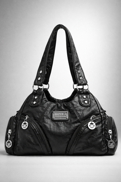 Small black handbag for school