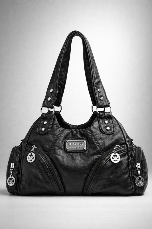 Small black handbag for school