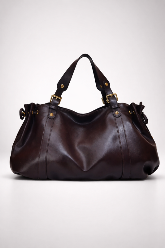 Structured large handbag for school