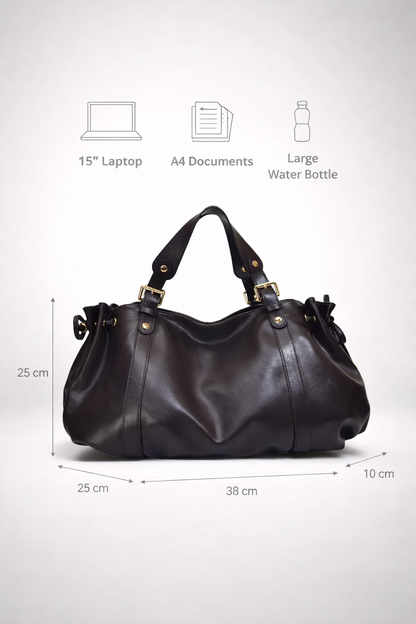 Structured large handbag for school