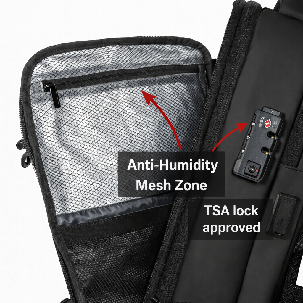 The Sunday - vacuum compression backpack  60L