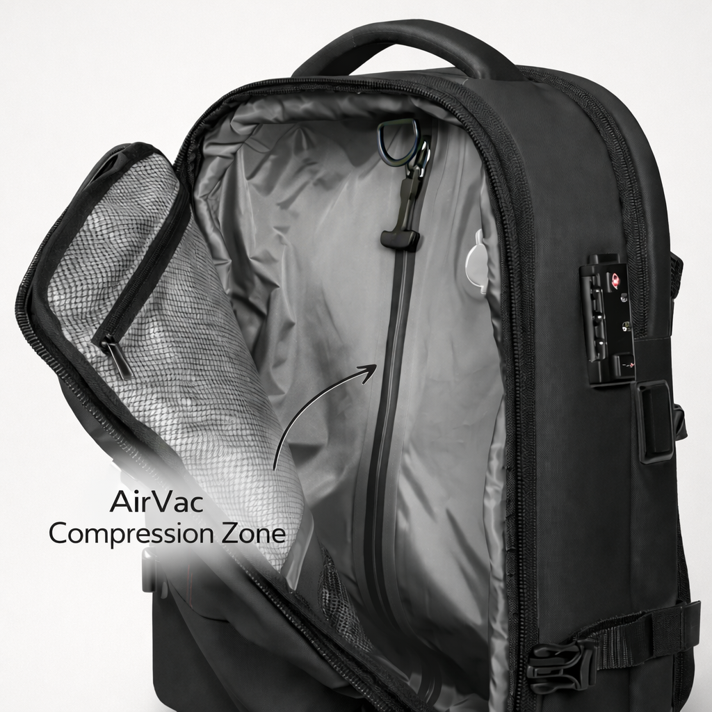 The Sunday - vacuum compression backpack  60L