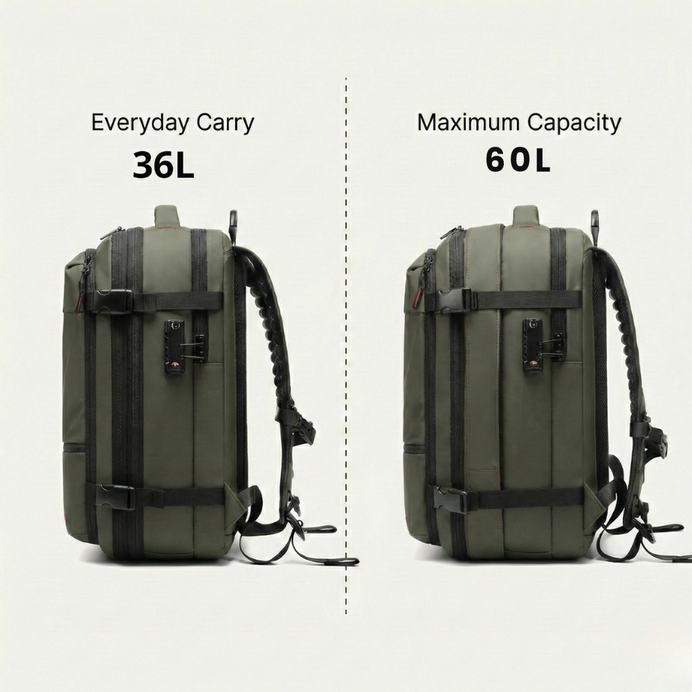 The Sunday - vacuum compression backpack  60L