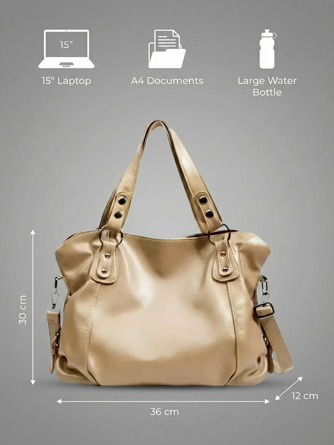 University vegan leather bag