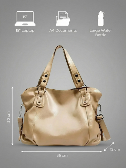 University vegan leather bag