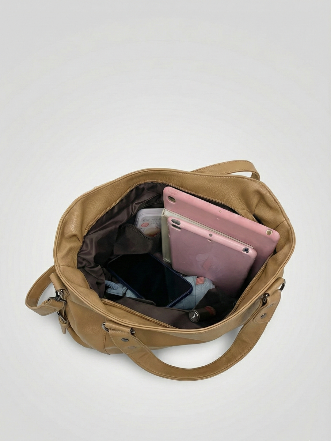 University vegan leather bag