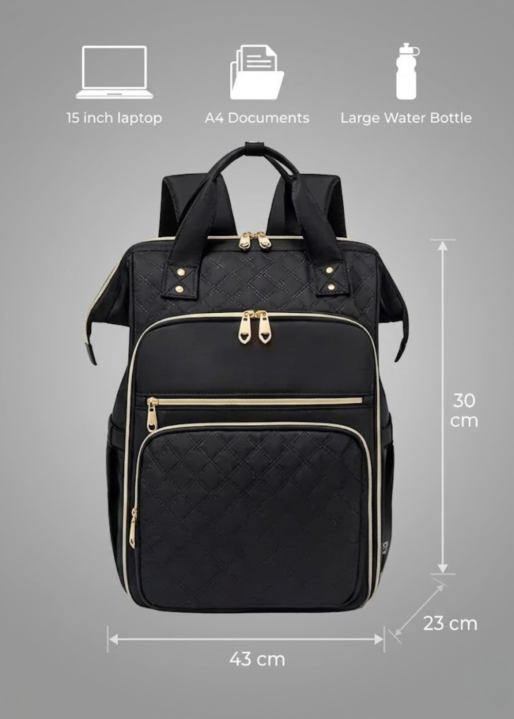 Lunch Backpack for Women with 15.6" Laptop Compartment