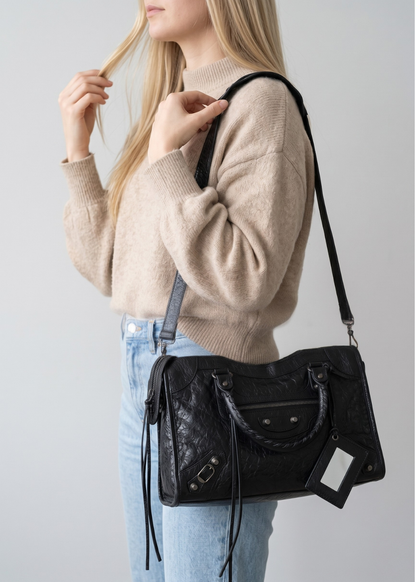 Black Handbag for School  Laptop & Everyday Carry | Athens
