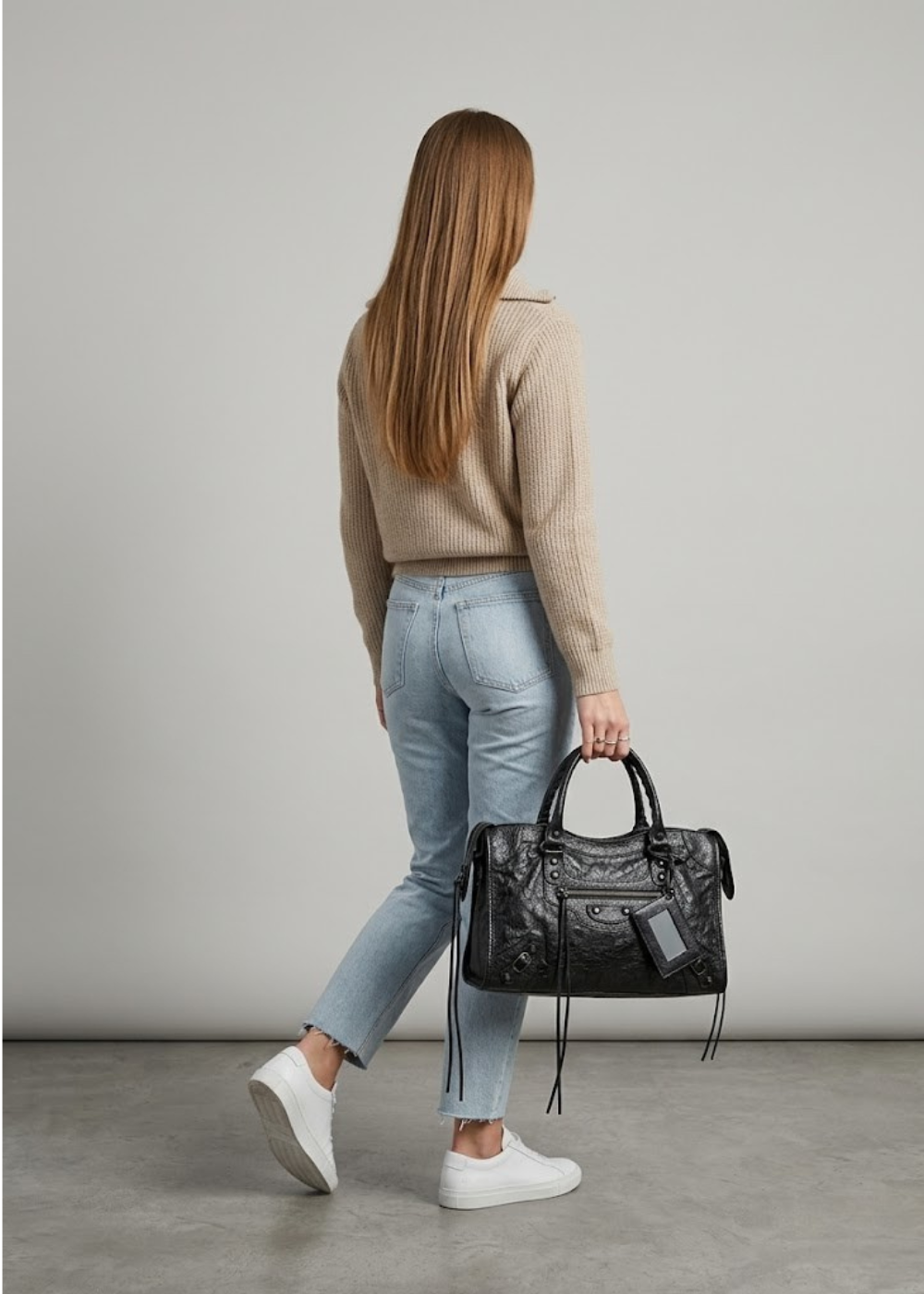 Black Handbag for School  Laptop & Everyday Carry | Athens