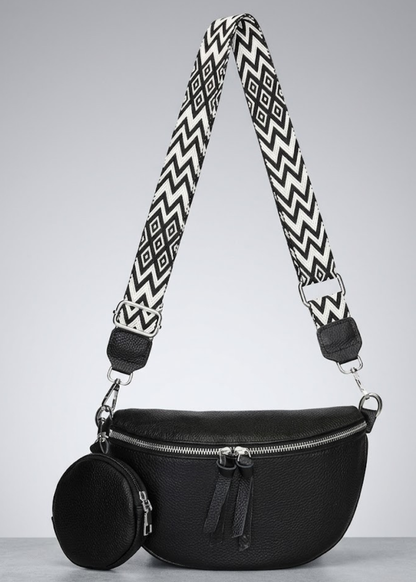Black Crossbody Belt Bag