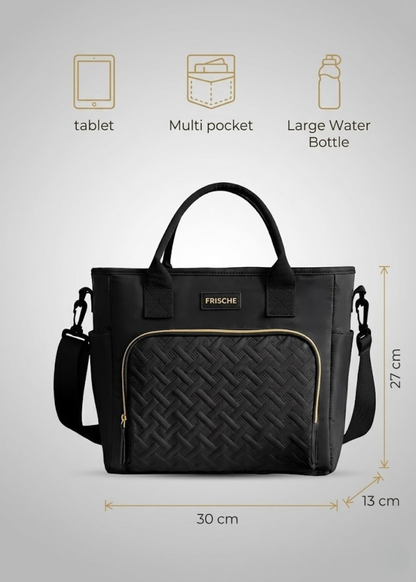 Black Ladies Lunch Tote Bag | The Belgravia