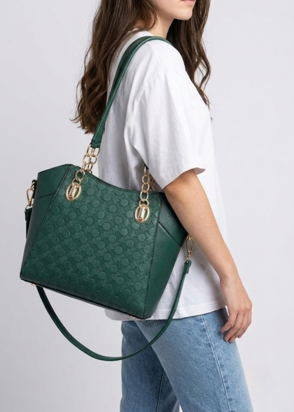 Embossed Tote & Pouch Set | Cologne