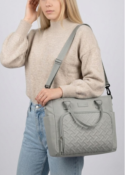 Grey Ladies Lunch Tote Bag | The Belgravia