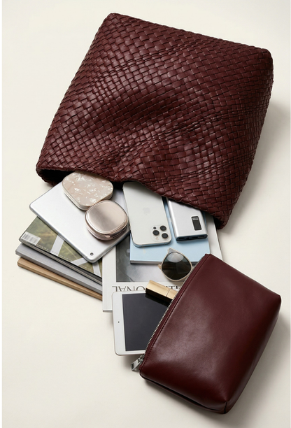 Woven Leather work bag for ladies | SORRENTO