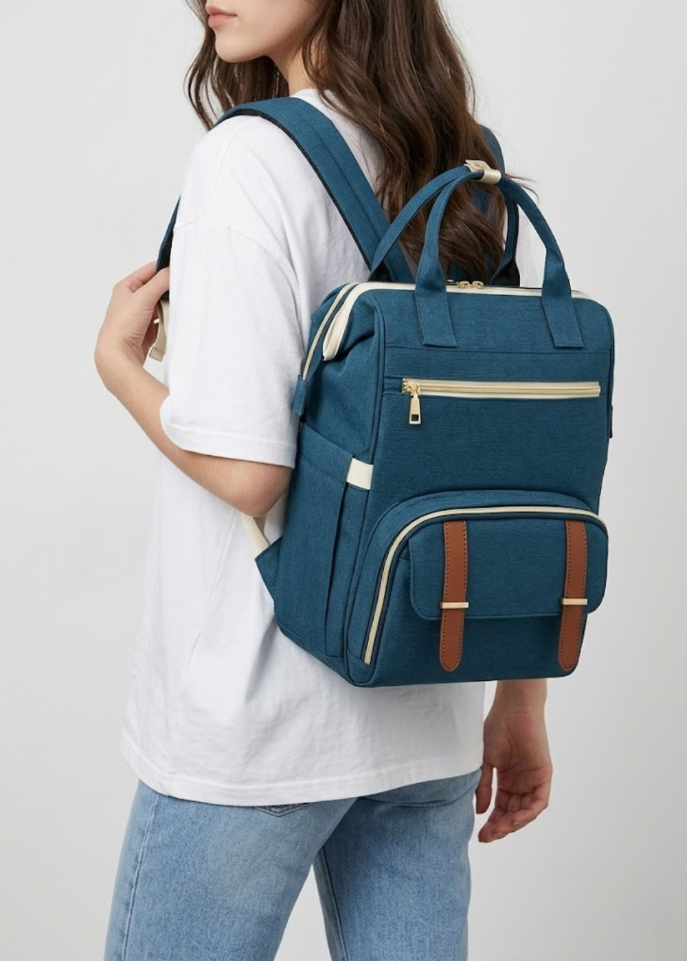 2-in-1 Blue Insulated Backpack with Laptop Compartment