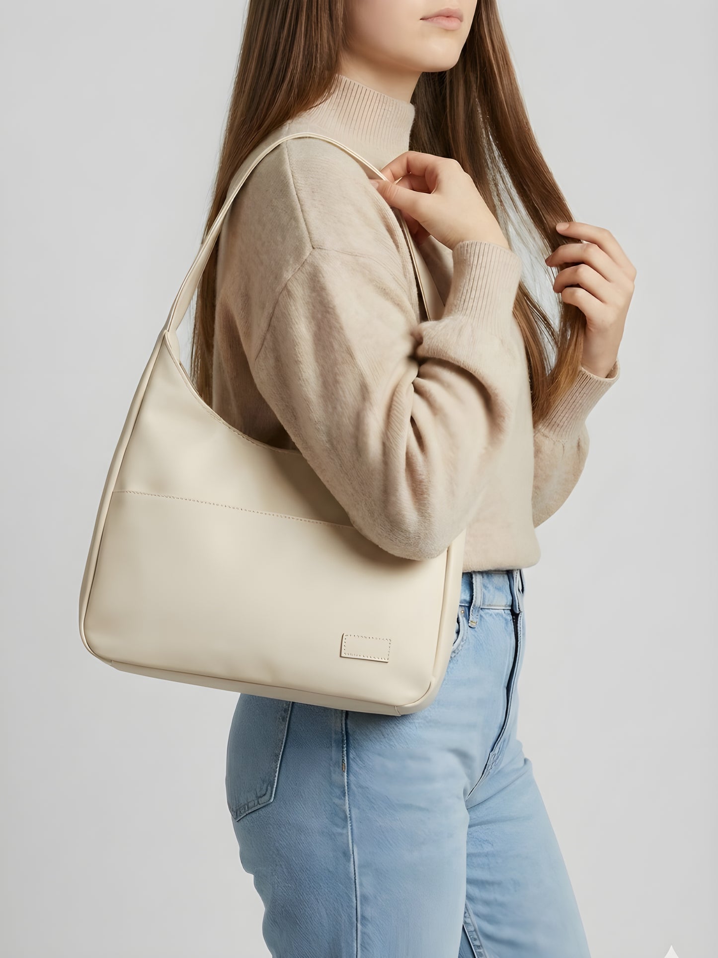 White handbag for school
