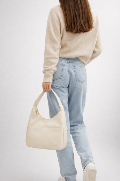 White handbag for school