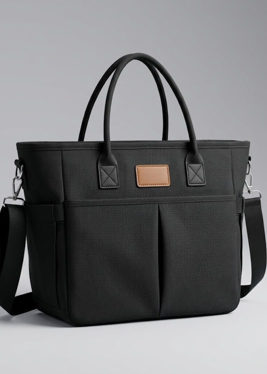Black Waterproof Ladies Lunch Tote Bag | The Fitzroy