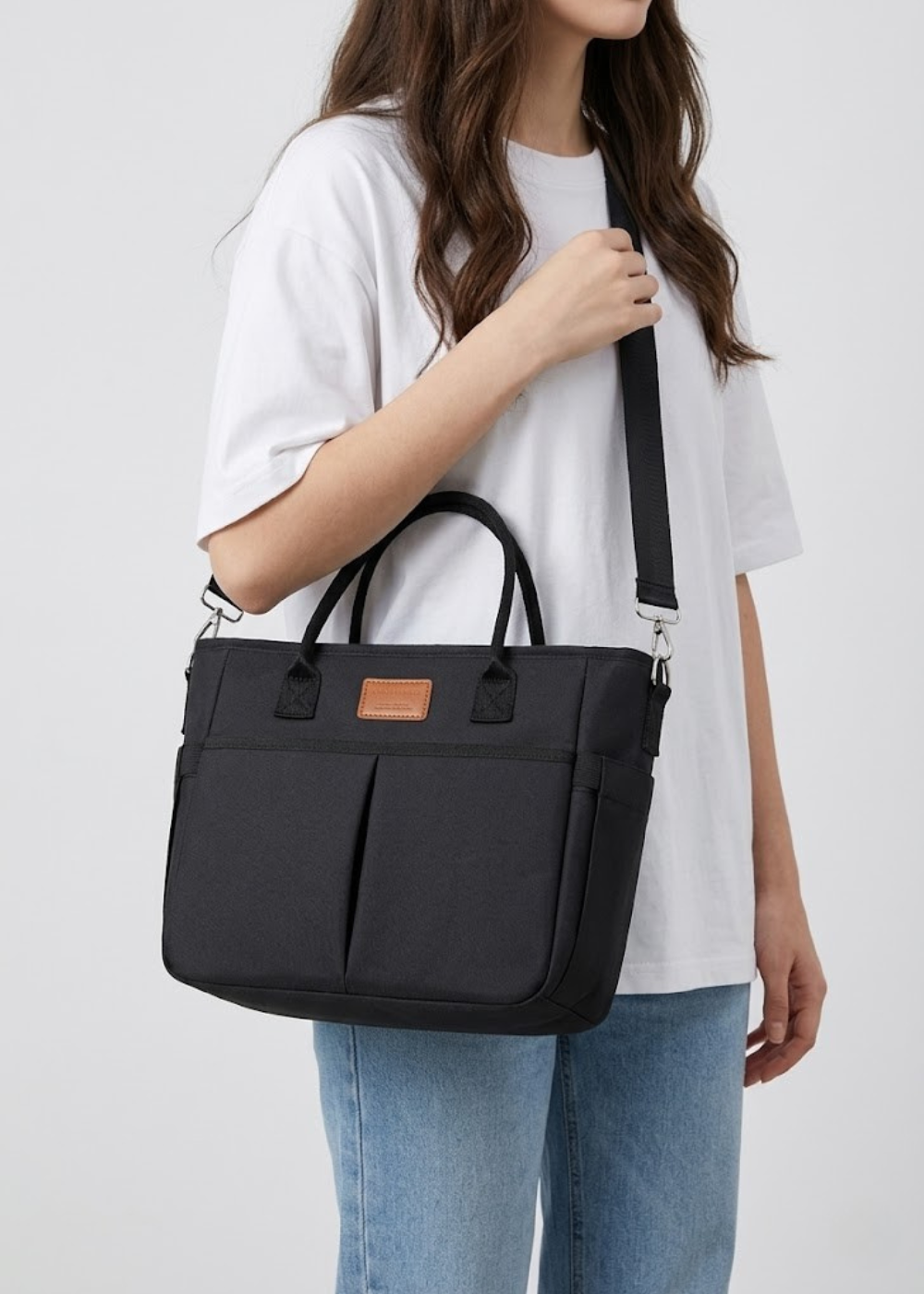 Black Waterproof Ladies Lunch Tote Bag | The Fitzroy