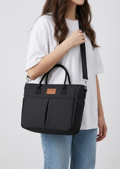 Black Waterproof Ladies Lunch Tote Bag | The Fitzroy