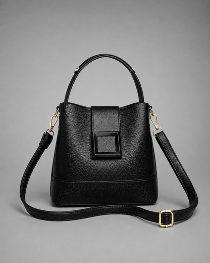 Contrast Buckle Bucket Bag | Bregenz