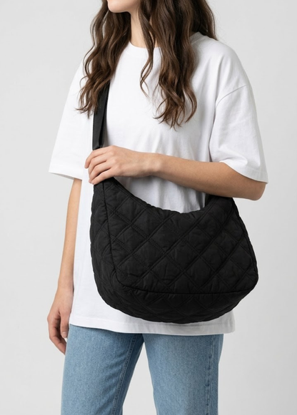Quilted Puffer Hobo Bag | Reykjavik