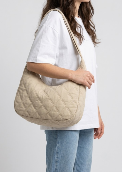 Quilted Puffer Hobo Bag | Reykjavik