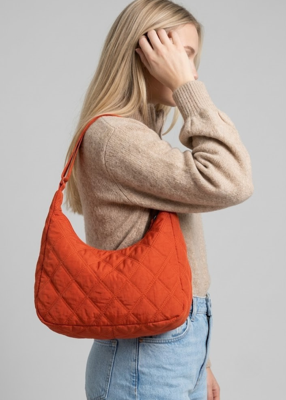 Quilted Puffer Hobo Bag | Reykjavik