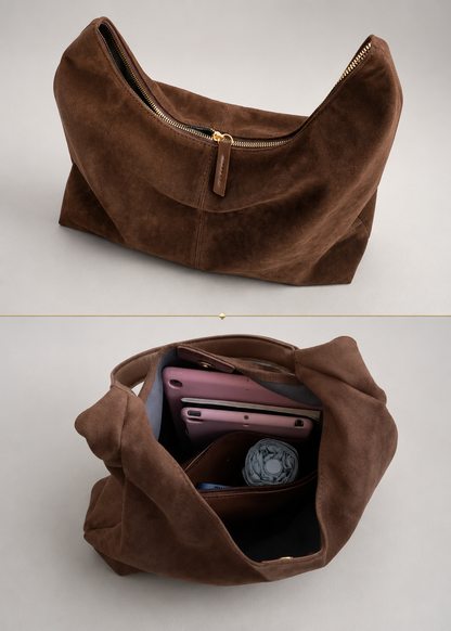 Slouchy Suede Hobo Bag | Jena