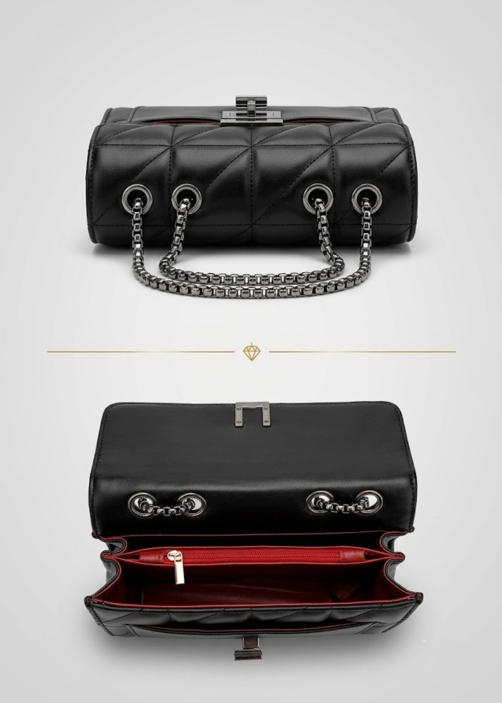 Quilted Chain Crossbody Bag |  Ghent