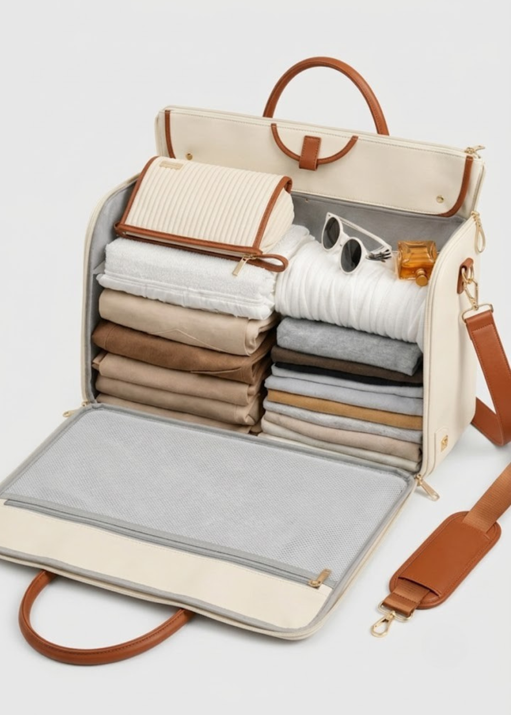 Beige Weekender Bag for Women | Sojourn