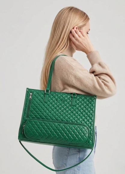 Green Insulated  Ladies Lunch Tote Bag |The Clerkenwell