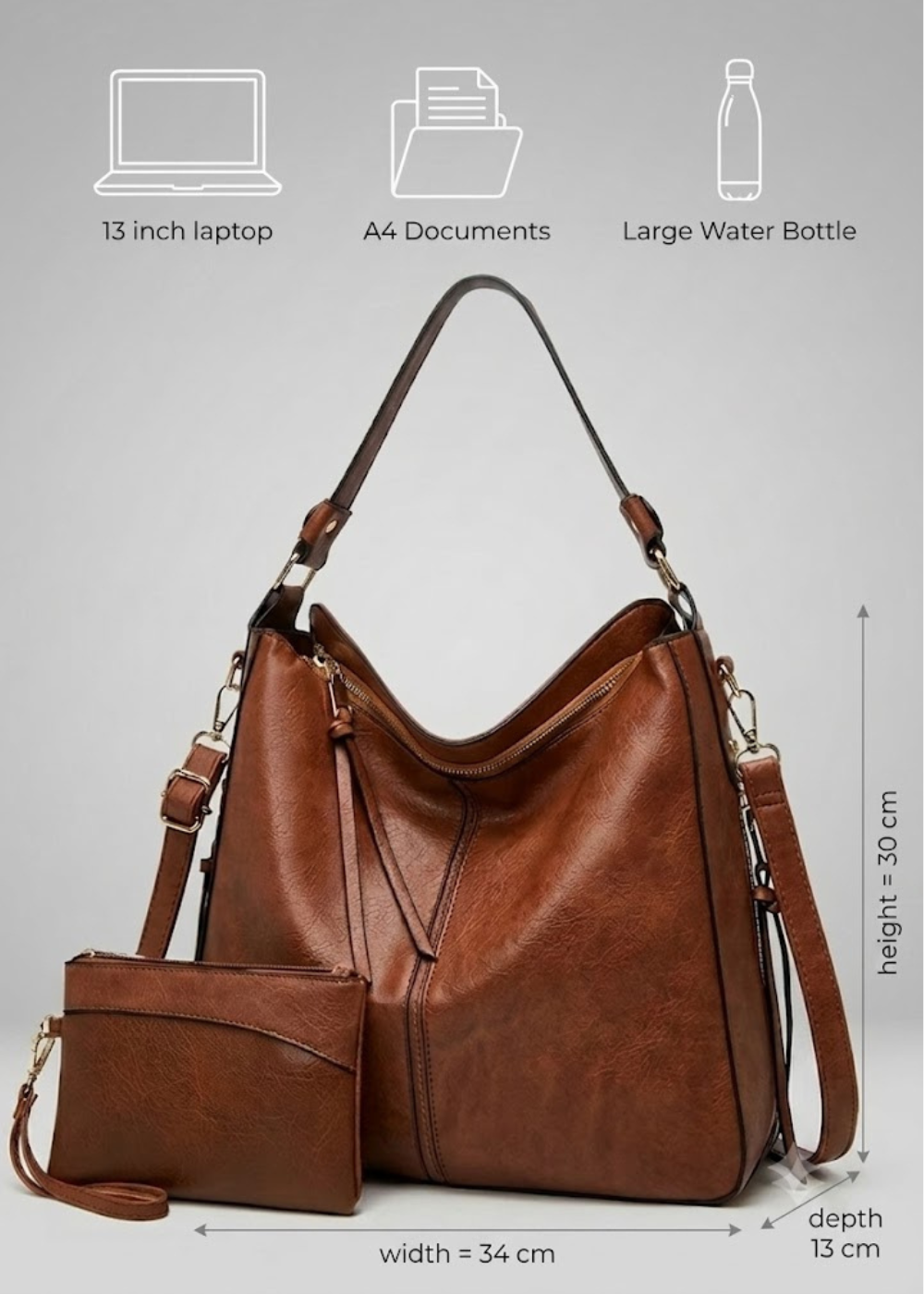 Vintage Hobo Bag & Pouch | Salzburg
