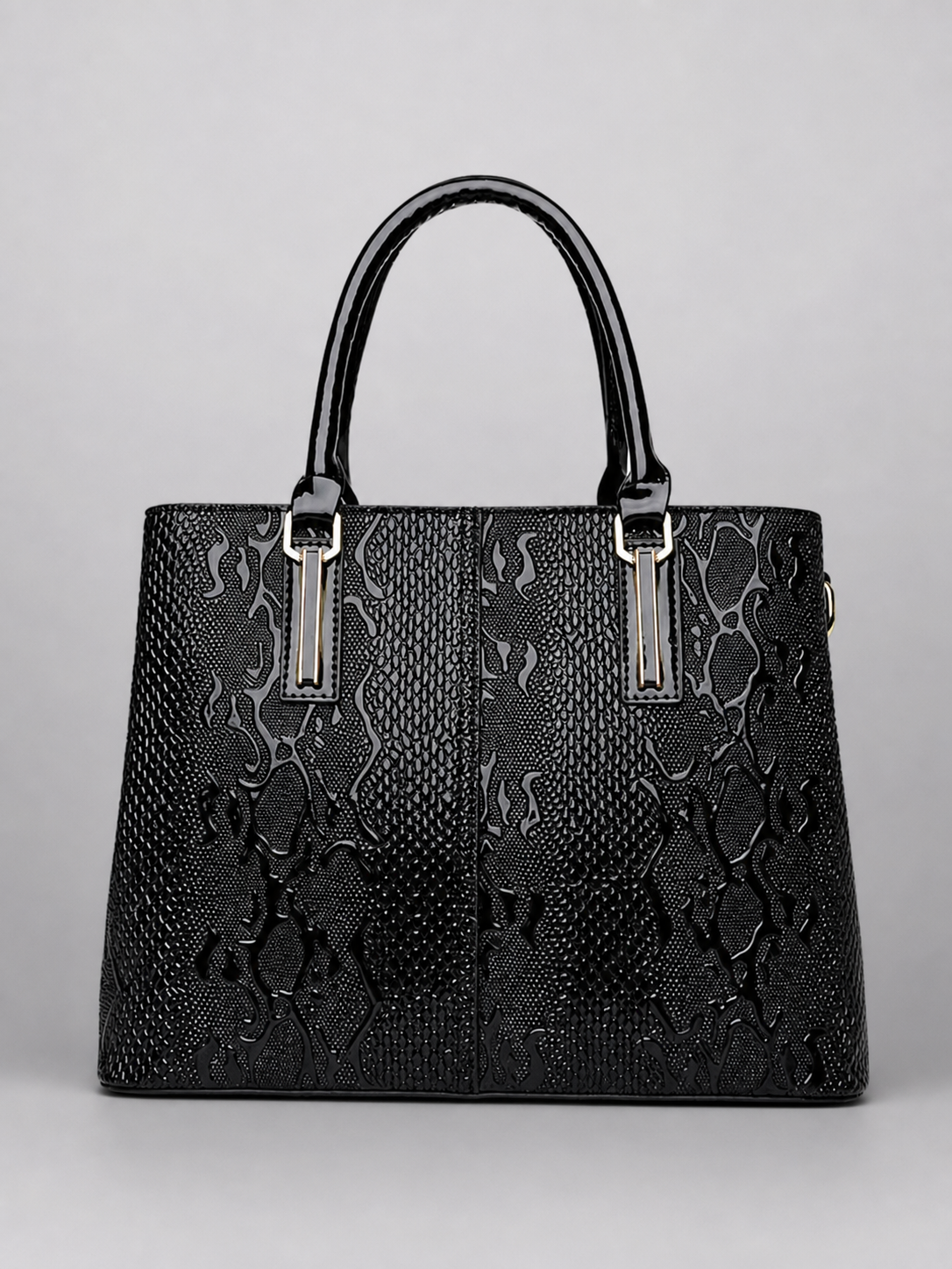 Snake Embossed Tote Bag, Colmar